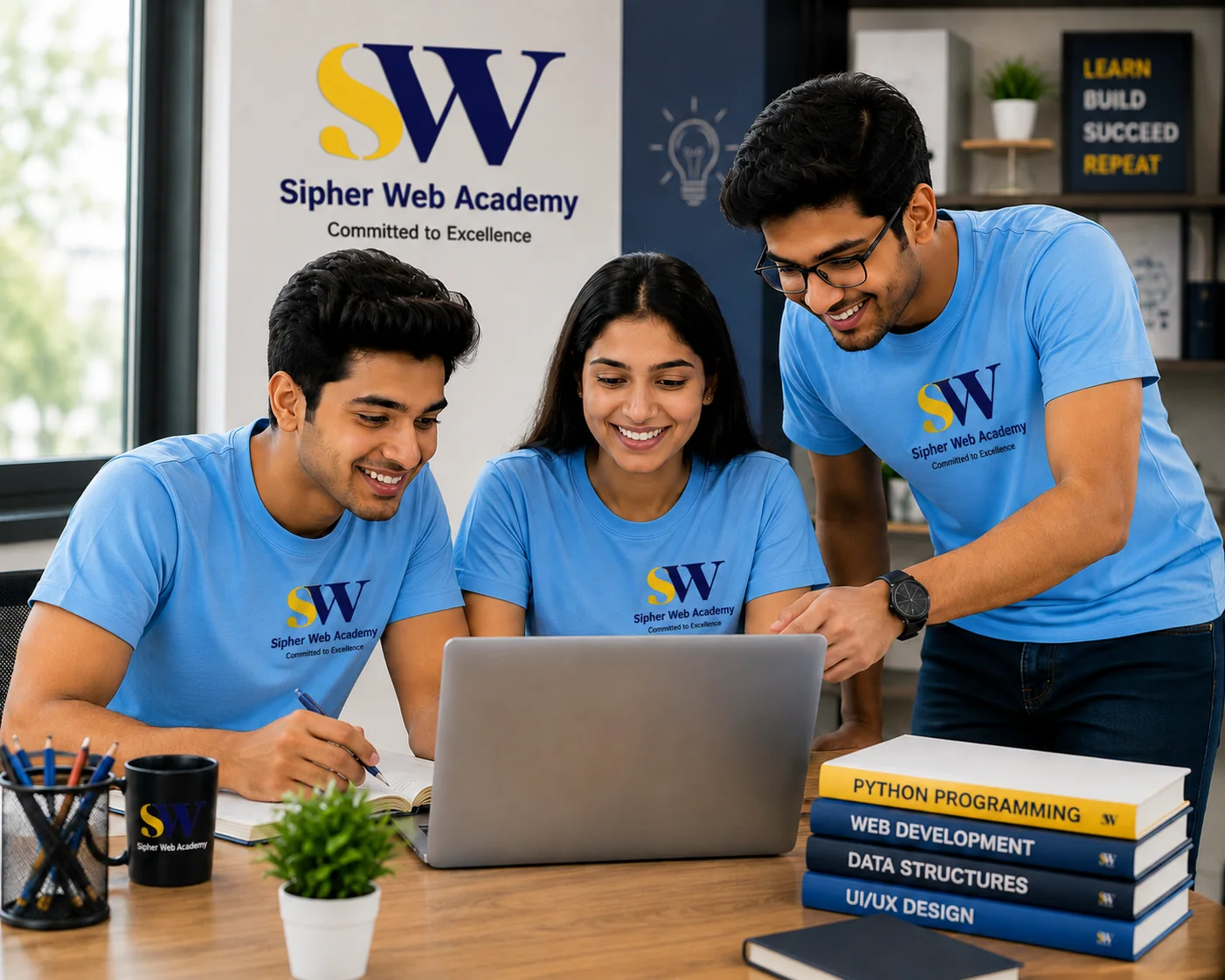 Students in a training session