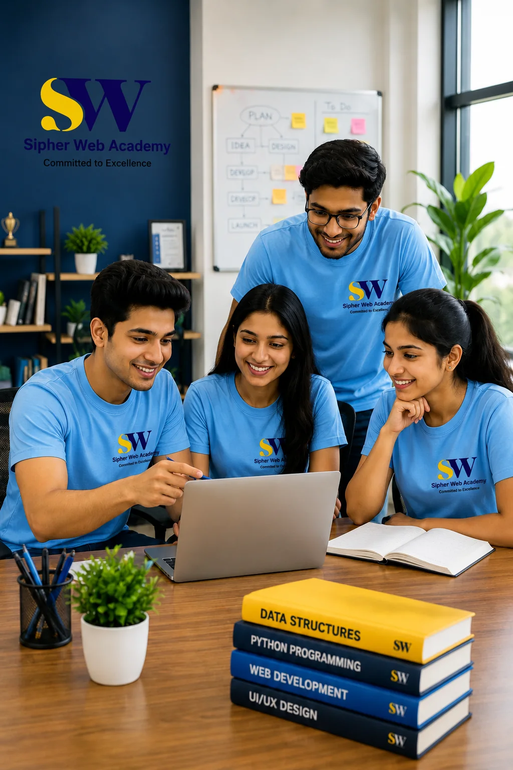 Student attending a live class